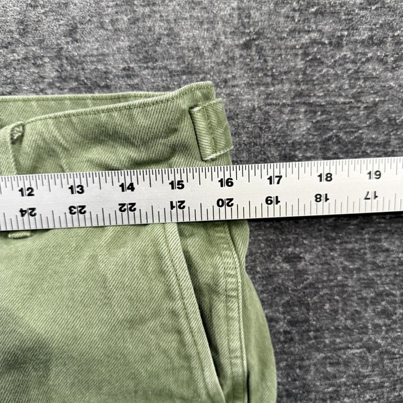 J Crew Relaxed Cargo Pants Women's Size 28 Green Tapered Heavy Weigh Twill BW526 - Picture 7 of 16